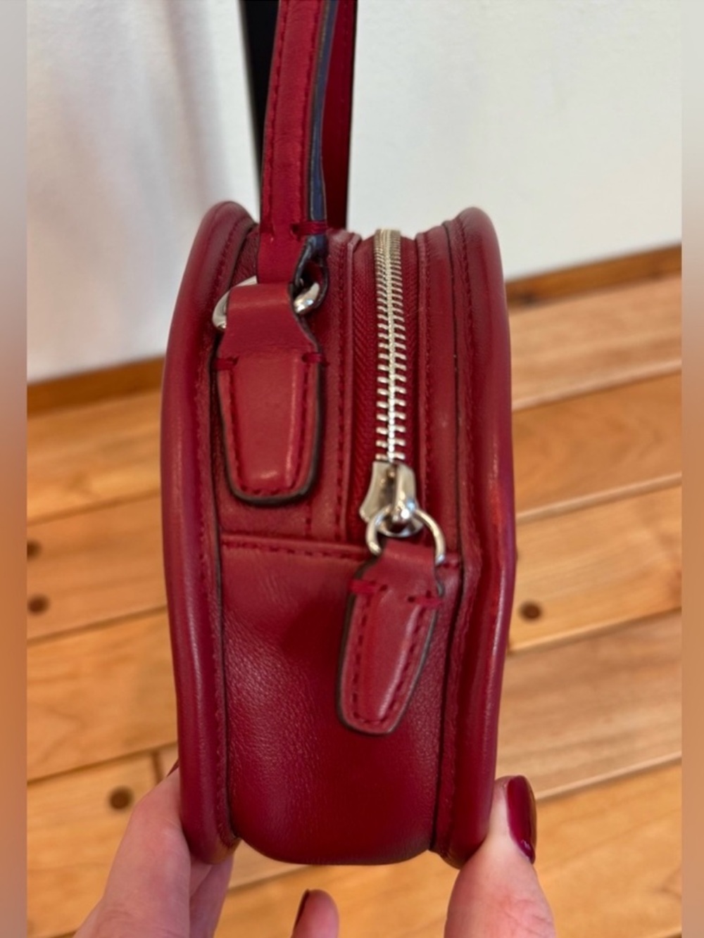 Coach Vintage Legacy Dark Red Canteen Crossbody Bag - Picture 5 of 10